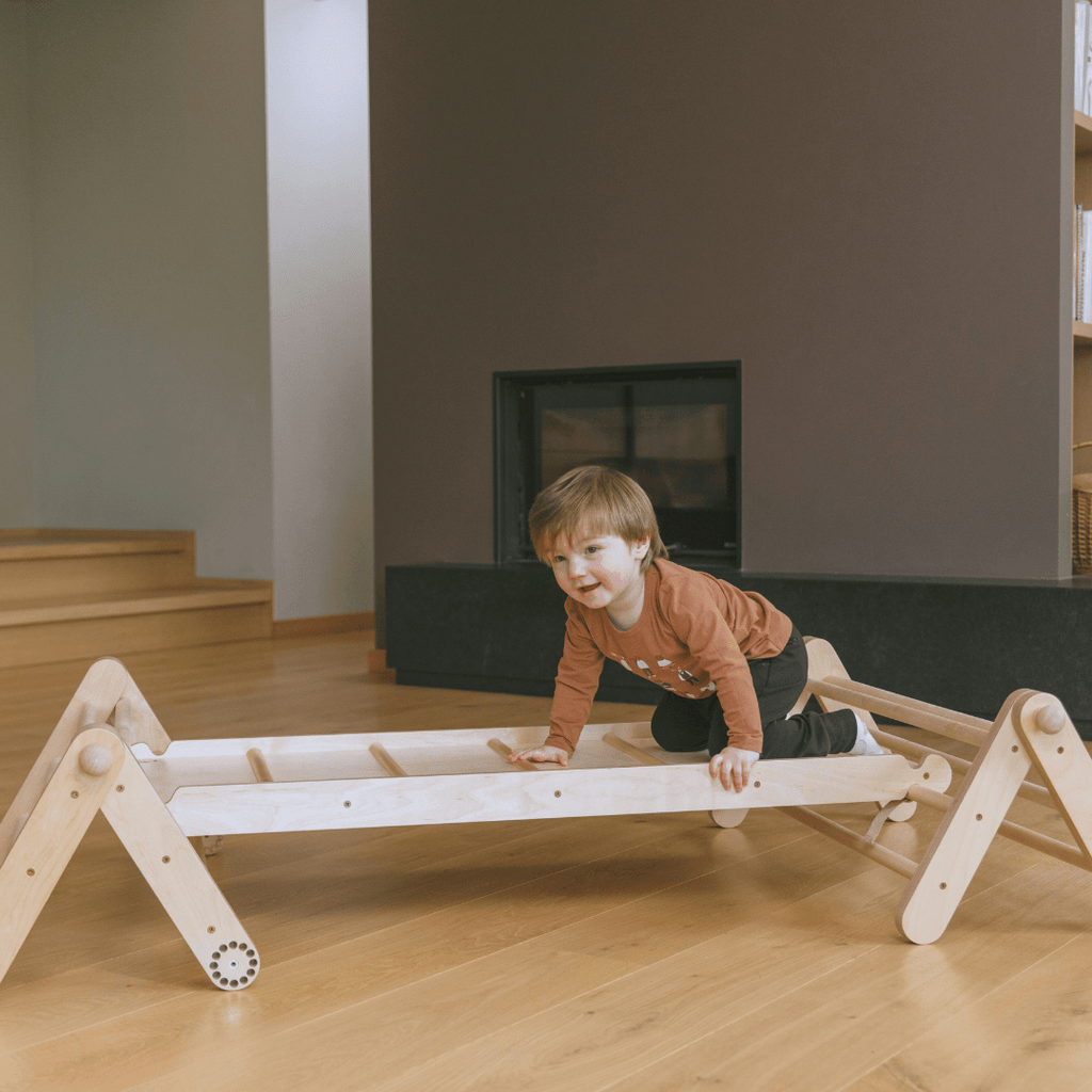 MOPITRI® 4-Segment Pikler Climbing Triangle - Modifiable, Birch Plywood - Tiny Tugz™