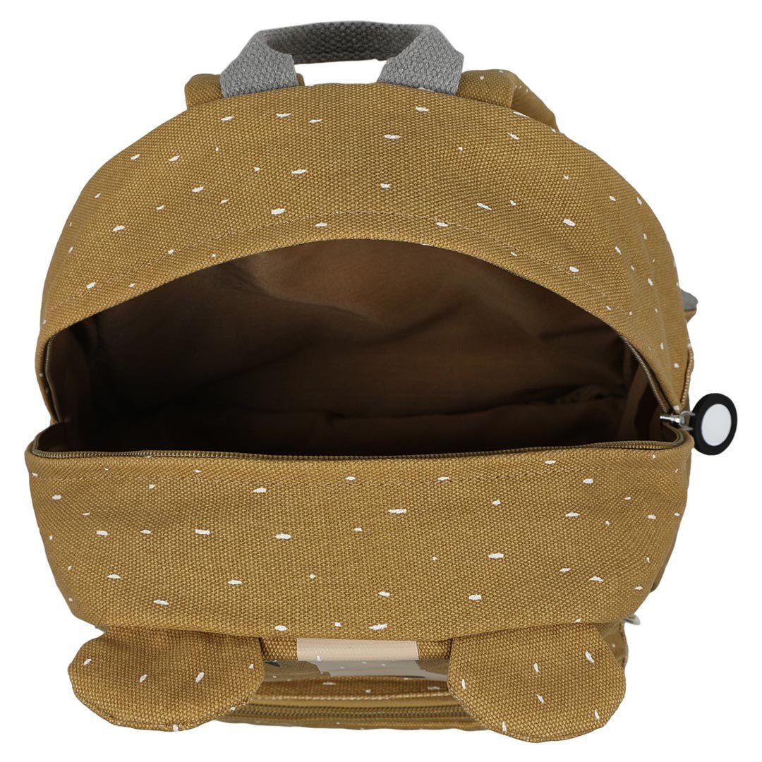 Mr. Bear Recycled Cotton Kids Backpack (Regular) – Lightweight, Water-Repellent & Sustainable - Tiny Tugz™