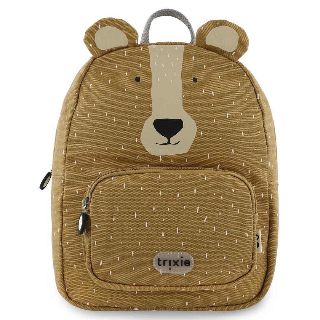 Mr. Bear Recycled Cotton Kids Backpack (Regular) – Lightweight, Water-Repellent & Sustainable - Tiny Tugz™