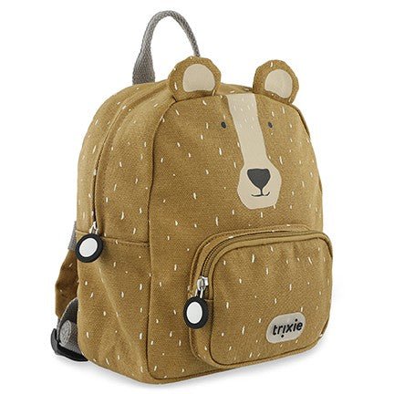 Mr. Bear Recycled Cotton Kids Backpack (Small) – Lightweight, Water-Repellent & Sustainable - Tiny Tugz™