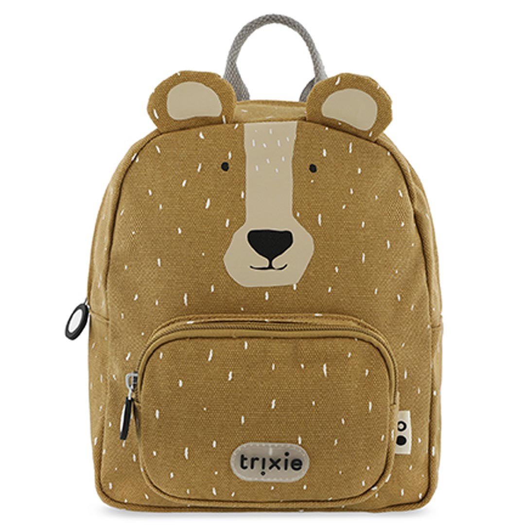 Mr. Bear Recycled Cotton Kids Backpack (Small) – Lightweight, Water-Repellent & Sustainable - Tiny Tugz™
