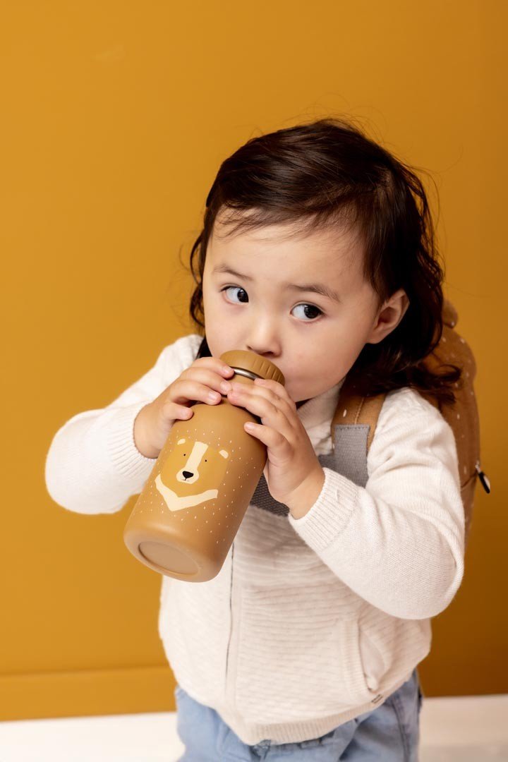 Mr. Bear Stainless Steel Water Bottle 350 ml – Durable, Safe Hydration for Kids - Tiny Tugz™