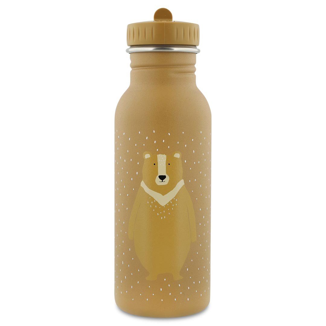 Mr. Bear Stainless Steel Water Bottle 500 ml – Durable, Safe Hydration for Kids - Tiny Tugz™