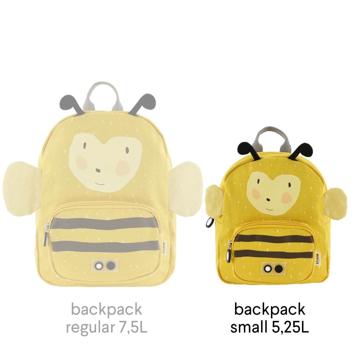 Mr. Bumblebee Recycled Cotton Kids Backpack (Regular) – Lightweight, Water-Repellent & Sustainable - Tiny Tugz™