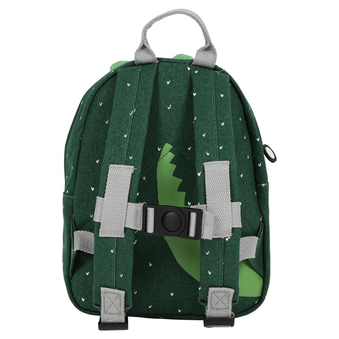 Mr. Crocodile Recycled Cotton Kids Backpack (Regular) – Lightweight, Water-Repellent & Sustainable - Tiny Tugz™