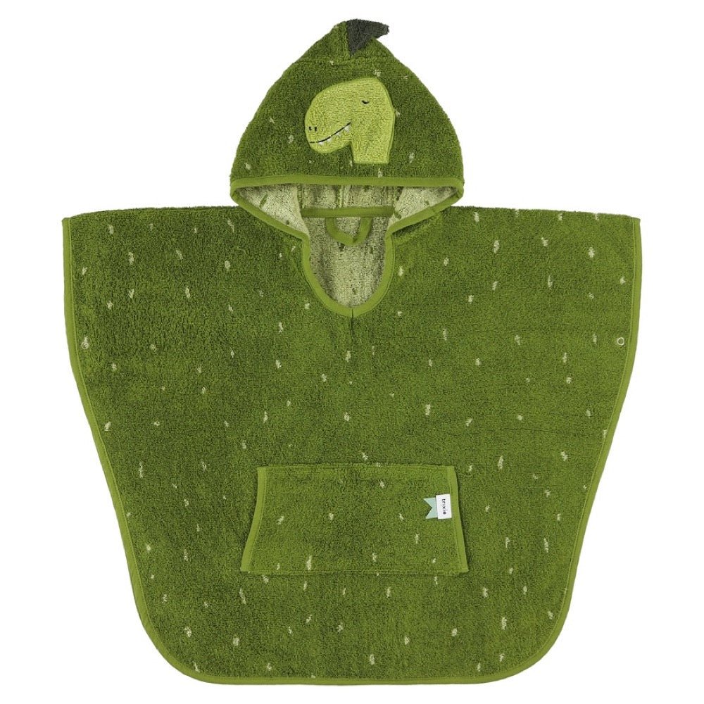 Mr. Dino Organic Cotton Kids Hooded Towel Poncho – Ultra-Soft, Absorbent & Sustainable - Tiny Tugz™