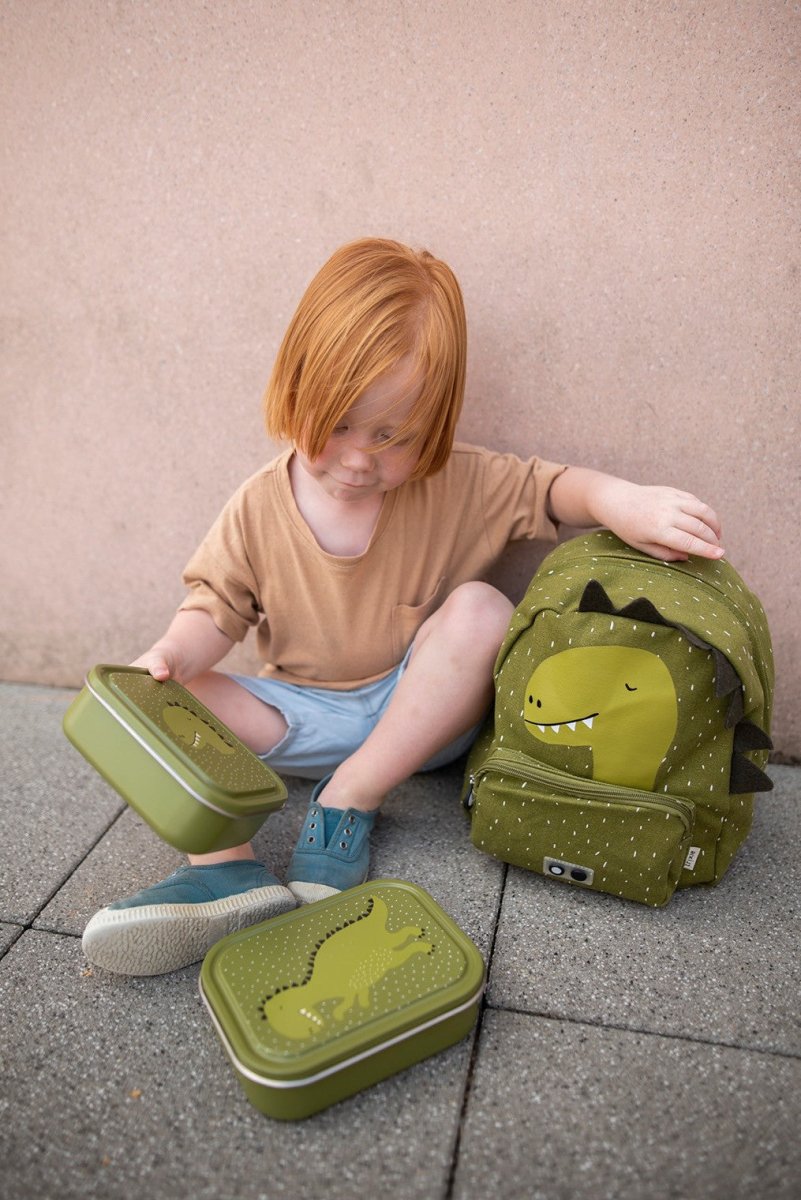 Mr. Dino Stainless Steel Lunch Box for Kids (Small) – Safe, Non-Toxic & Sustainable Food Storage - Tiny Tugz™