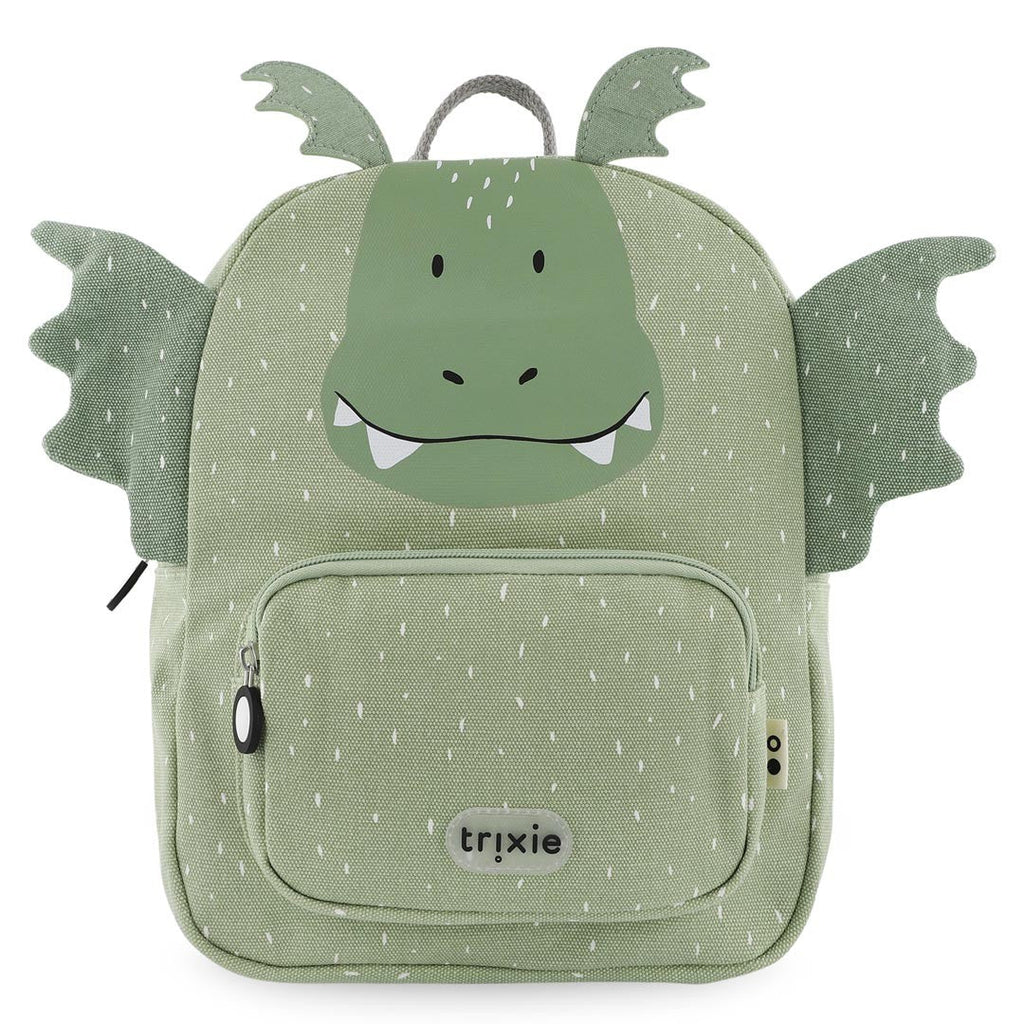 Mr. Dragon Recycled Cotton Kids Backpack (Regular) – Lightweight, Water-Repellent & Sustainable - Tiny Tugz™