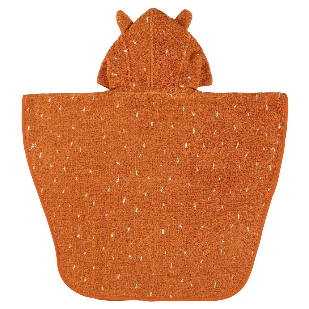 Mr. Fox Organic Cotton Kids Hooded Towel Poncho – Ultra-Soft, Absorbent & Sustainable - Tiny Tugz™