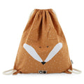 Mr. Fox Recycled Cotton Kids Drawstring Bag – Lightweight, Water-Repellent & Sustainable - Tiny Tugz™
