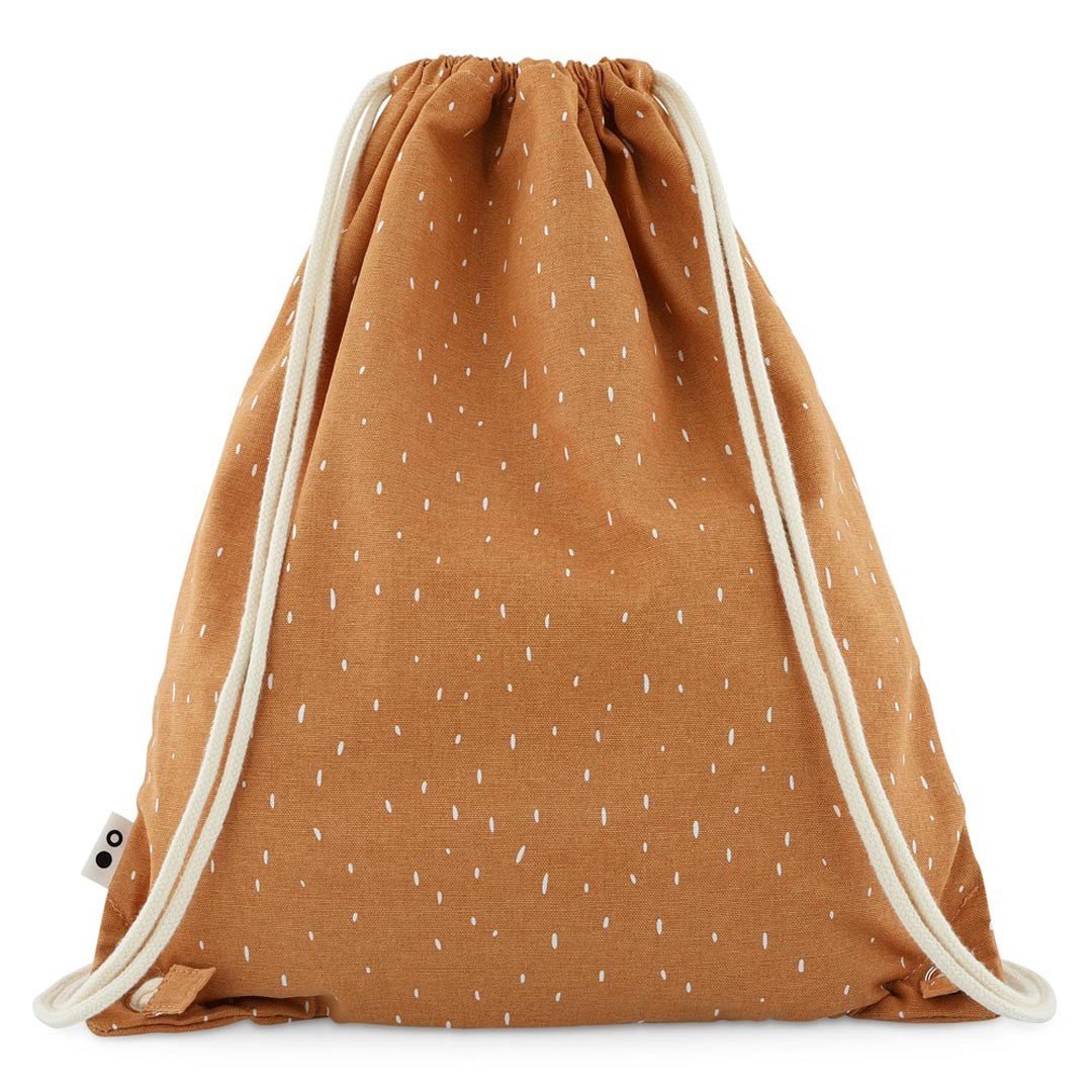 Mr. Fox Recycled Cotton Kids Drawstring Bag – Lightweight, Water-Repellent & Sustainable - Tiny Tugz™