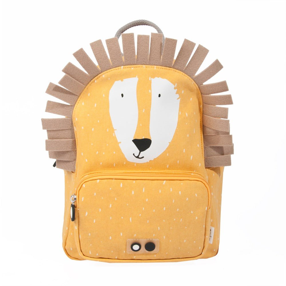 Mr. Lion Recycled Cotton Kids Backpack (Regular) – Lightweight, Water-Repellent & Sustainable - Tiny Tugz™
