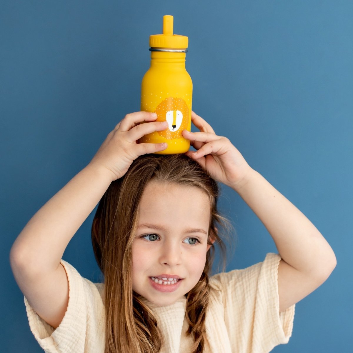 Mr Lion Stainless Steel Water Bottle 350 ml – Durable, Safe Hydration for Kids - Tiny Tugz™
