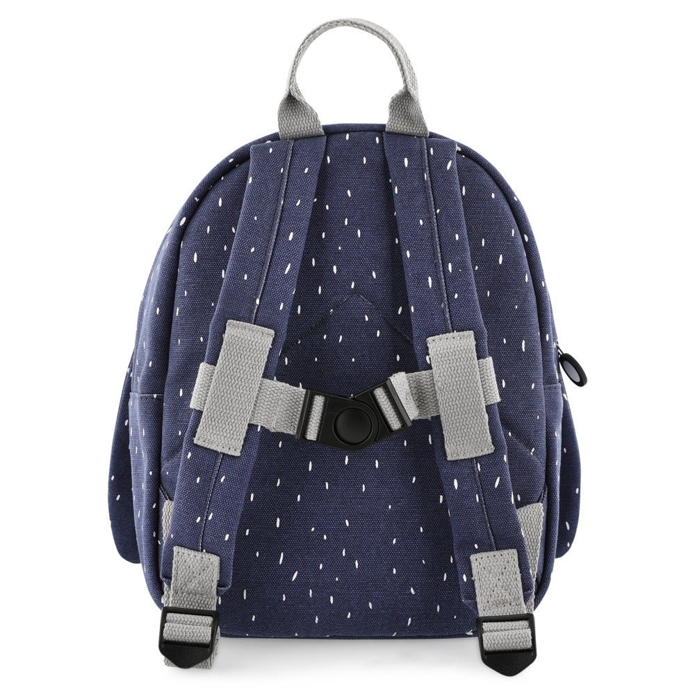 Mr. Penguin Recycled Cotton Kids Backpack (Regular) – Lightweight, Water-Repellent & Sustainable - Tiny Tugz™