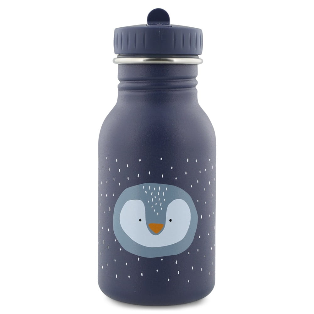 Mr. Penguin Stainless Steel Water Bottle 350 ml – Durable, Safe Hydration for Kids - Tiny Tugz™
