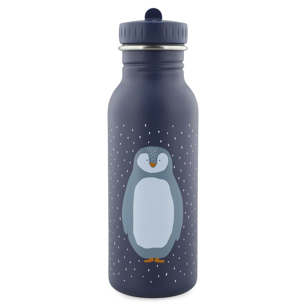 Mr. Penguin Stainless Steel Water Bottle 500 ml – Durable, Safe Hydration for Kids - Tiny Tugz™