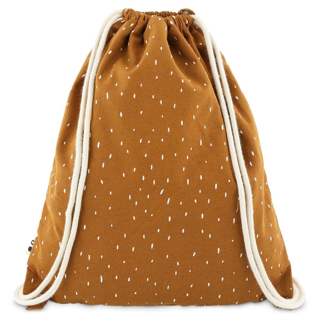 Mr. Tiger Recycled Cotton Kids Drawstring Bag – Lightweight, Water-Repellent & Sustainable - Tiny Tugz™