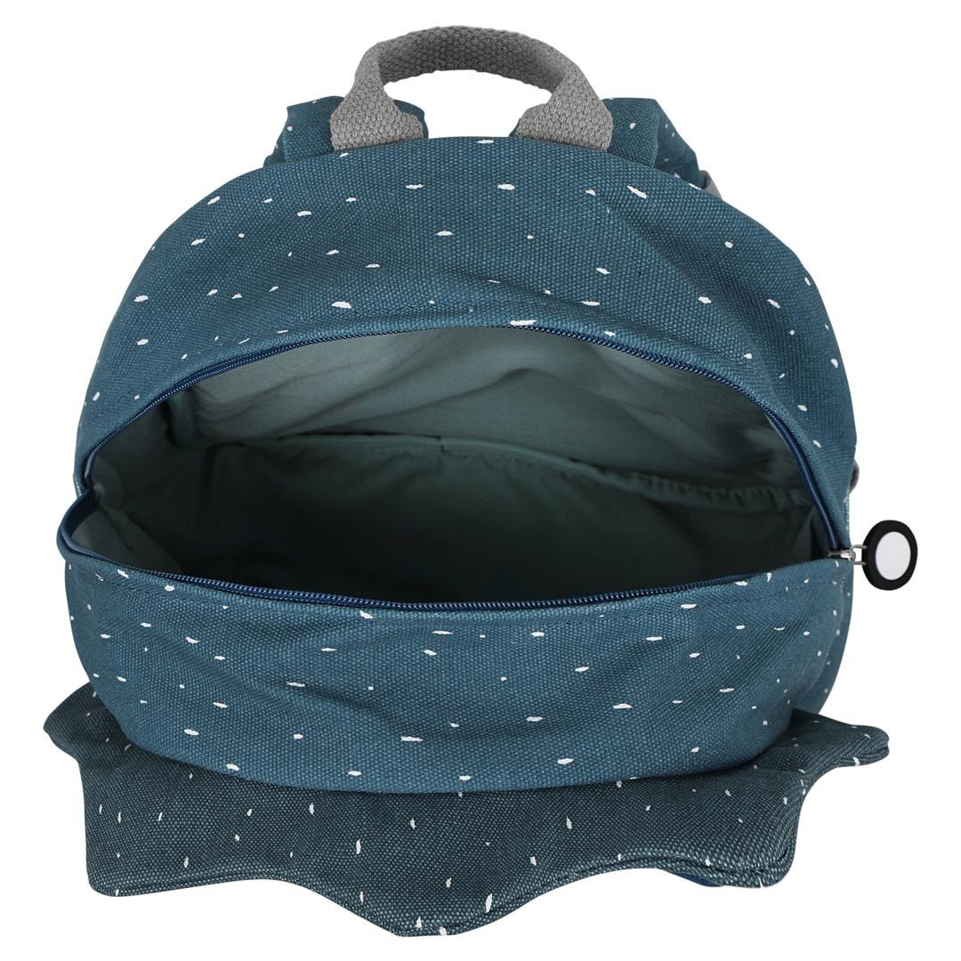 Mr. Triceratops Recycled Cotton Kids Backpack (Regular) – Lightweight, Water-Repellent & Sustainable - Tiny Tugz™
