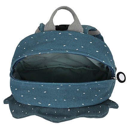 Mr. Triceratops Recycled Cotton Kids Backpack (Small) – Lightweight, Water-Repellent & Sustainable - Tiny Tugz™