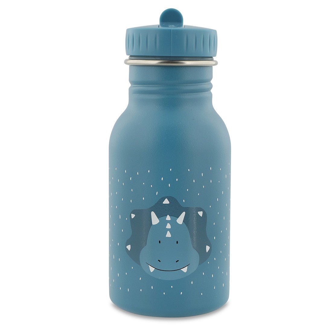 Mr. Triceratops Stainless Steel Water Bottle 350 ml – Durable, Safe Hydration for Kids - Tiny Tugz™