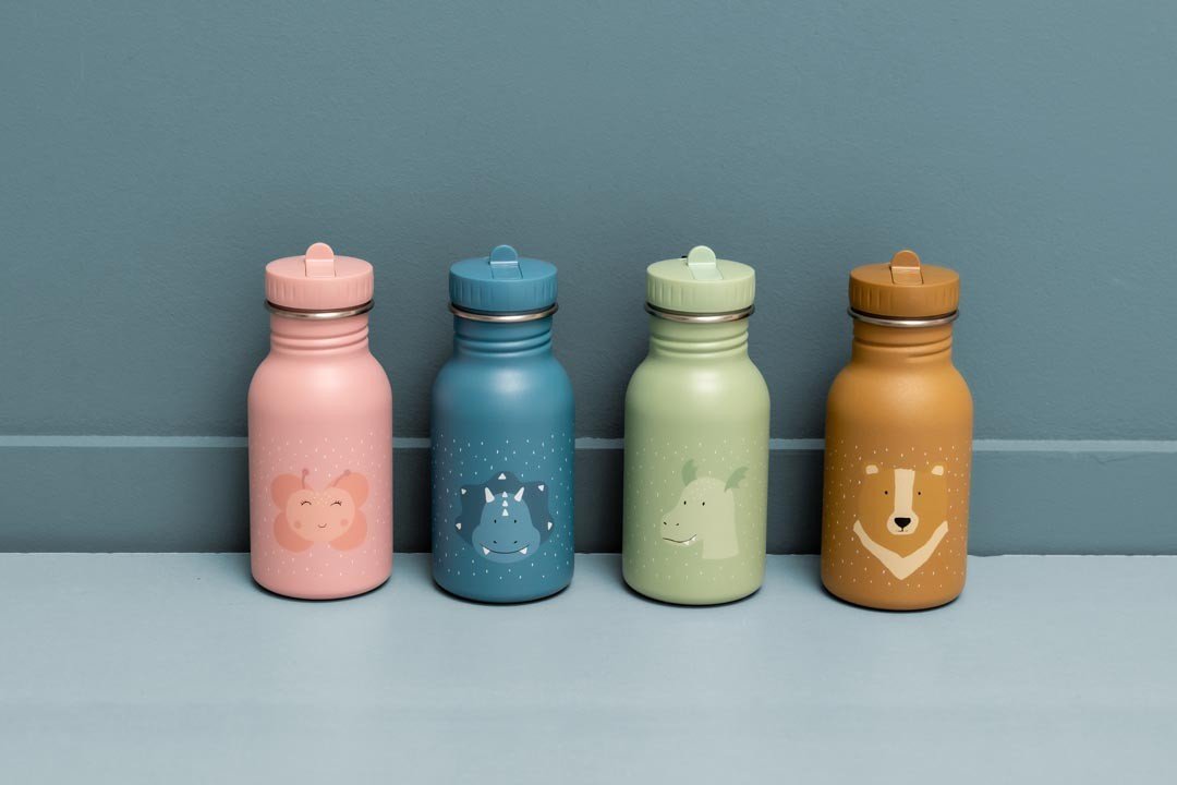 Mrs. Bunny Stainless Steel Water Bottle 350 ml – Durable, Safe Hydration for Kids - Tiny Tugz™