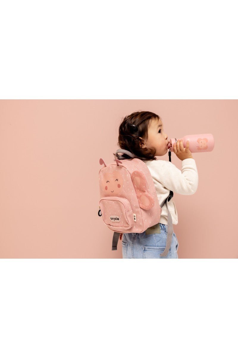 Mrs. Butterfly Recycled Cotton Kids Backpack (Small) – Lightweight, Water-Repellent & Sustainable - Tiny Tugz™