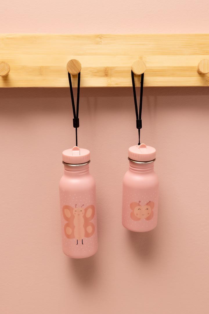 Mrs. Butterfly Stainless Steel Water Bottle 350 ml – Durable, Safe Hydration for Kids - Tiny Tugz™