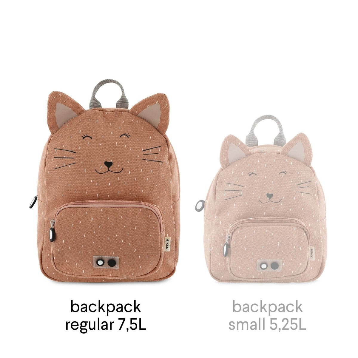 Mrs. Cat Recycled Cotton Kids Backpack (Regular) – Lightweight, Water-Repellent & Sustainable - Tiny Tugz™