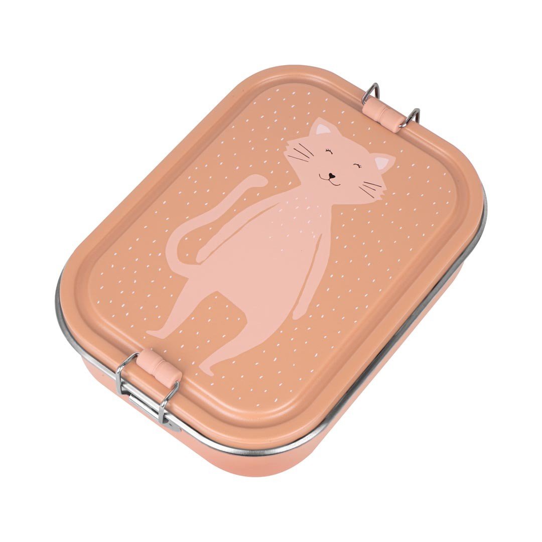 Mrs. Cat Stainless Steel Lunch Box for Kids (Large) – Safe, Non-Toxic & Sustainable Food Storage - Tiny Tugz™