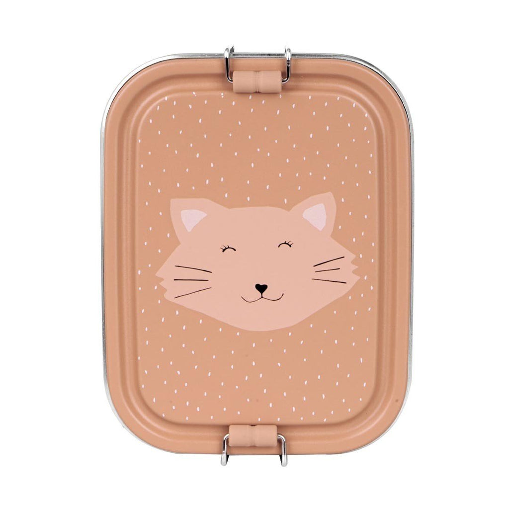 Mrs. Cat Stainless Steel Lunch Box for Kids (Small) – Safe, Non-Toxic & Sustainable Food Storage - Tiny Tugz™