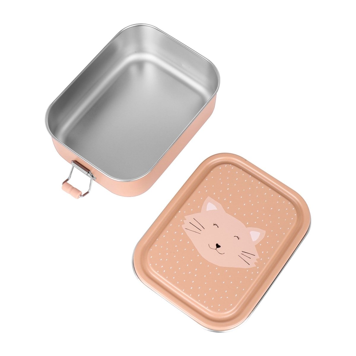 Mrs. Cat Stainless Steel Lunch Box for Kids (Small) – Safe, Non-Toxic & Sustainable Food Storage - Tiny Tugz™