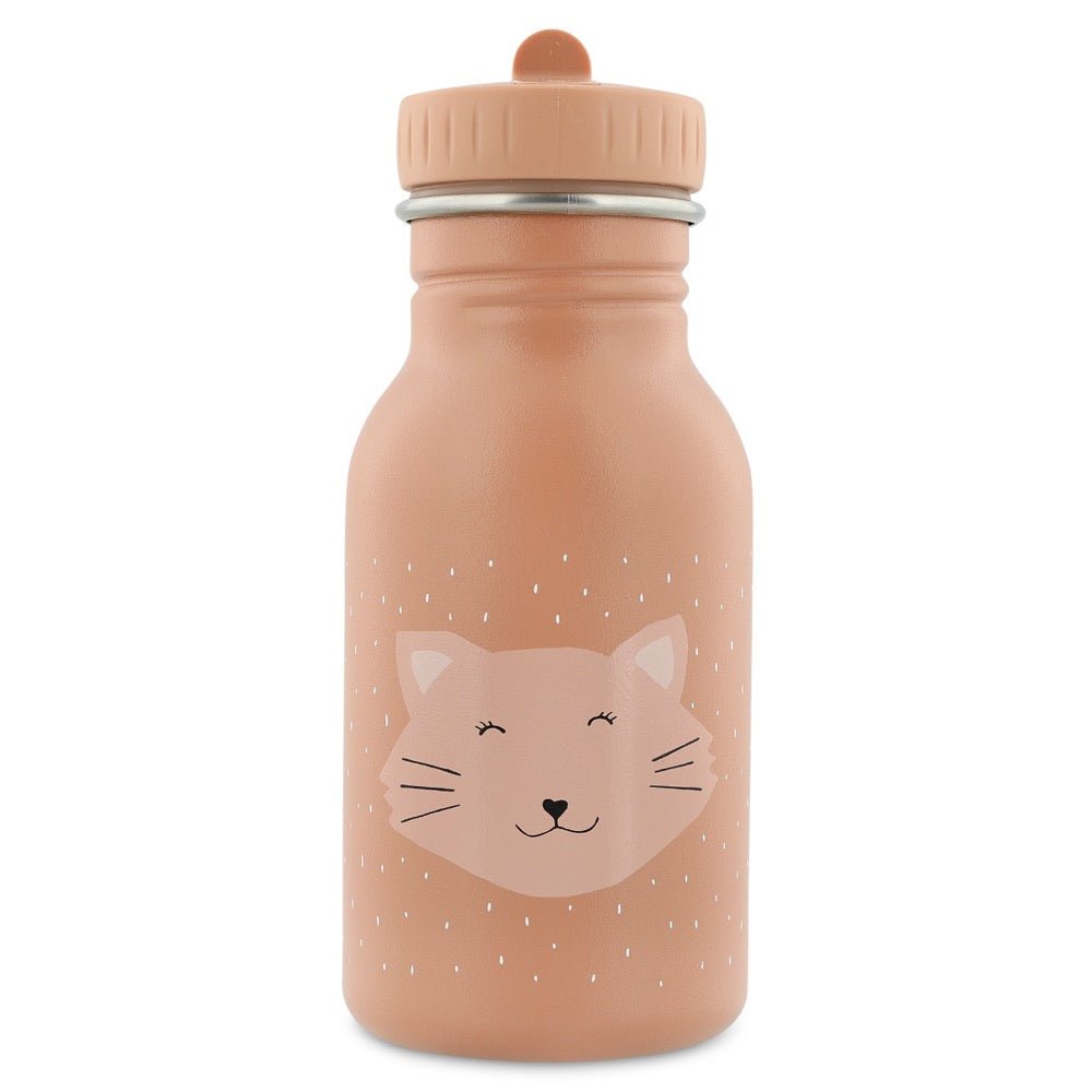 Mrs. Cat Stainless Steel Water Bottle 350 ml – Durable, Safe Hydration for Kids - Tiny Tugz™