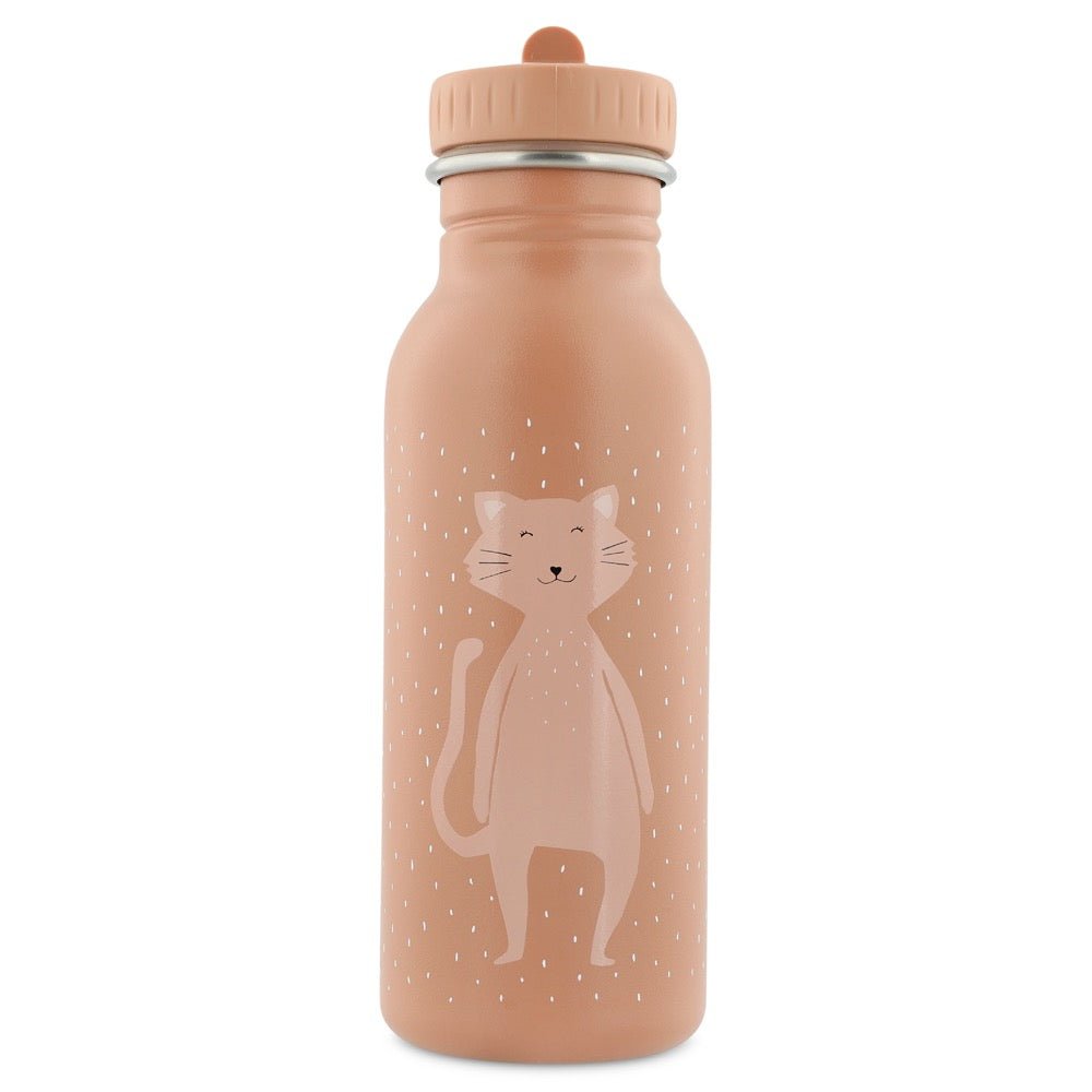 Mrs. Cat Stainless Steel Water Bottle 500 ml – Durable, Safe Hydration for Kids - Tiny Tugz™