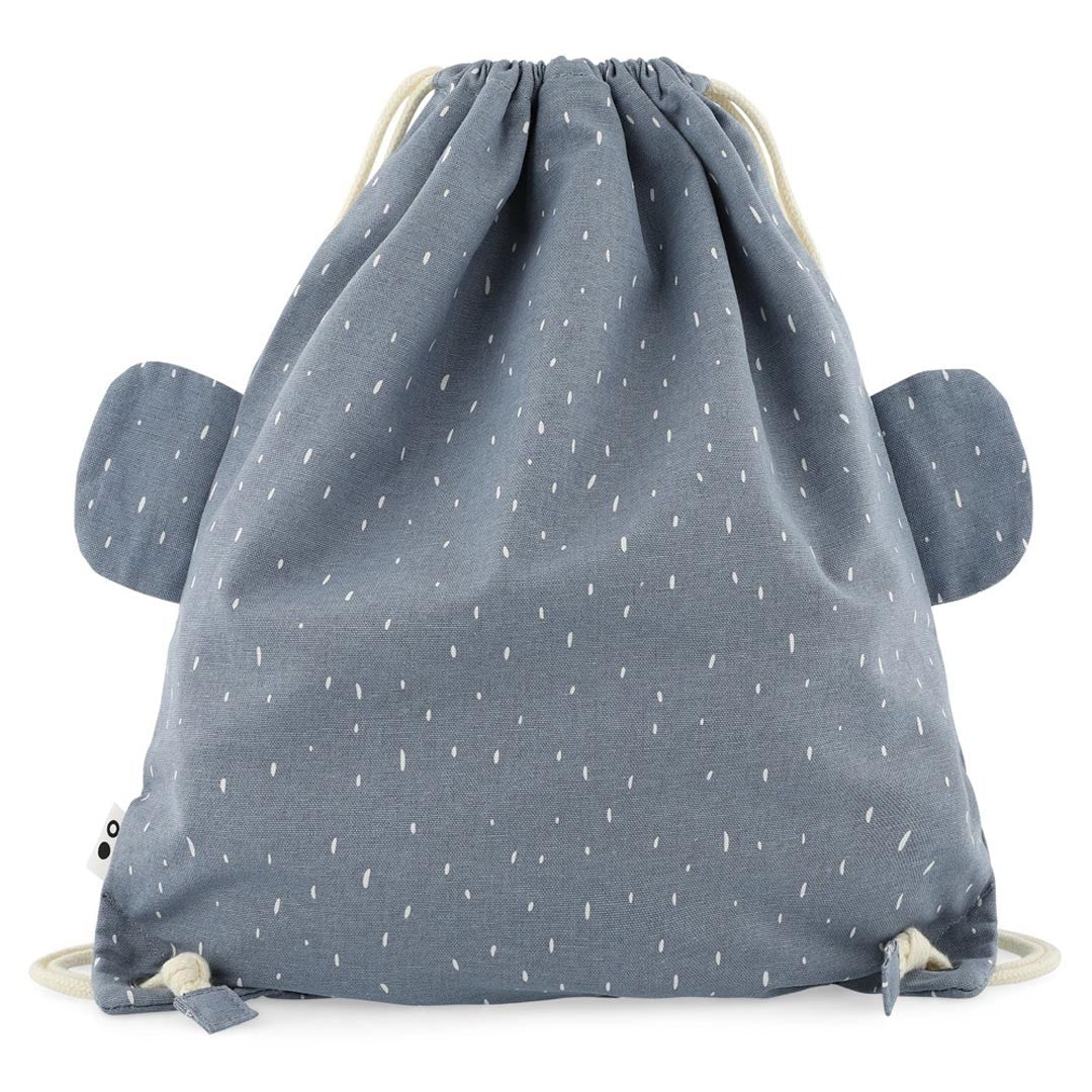 Mrs. Elephant Recycled Cotton Kids Drawstring Bag – Lightweight, Water-Repellent & Sustainable - Tiny Tugz™