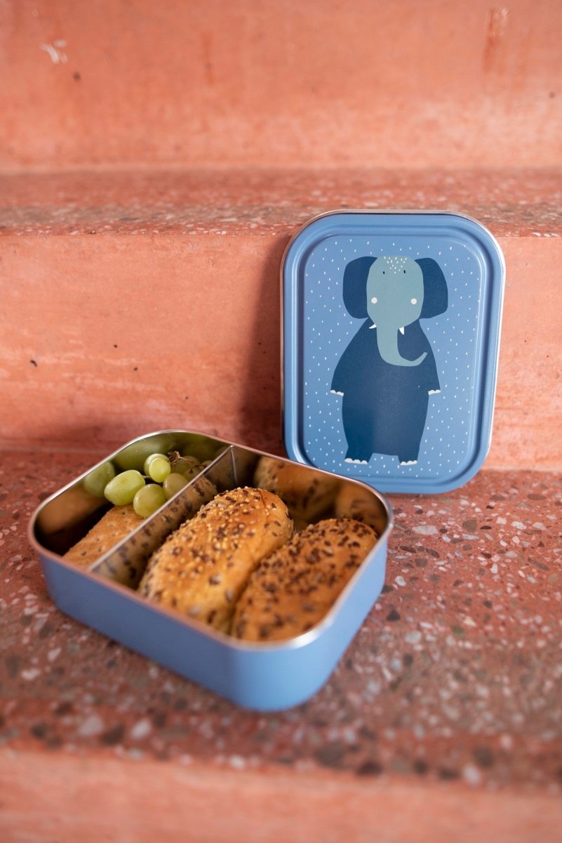 Mrs. Elephant Stainless Steel Lunch Box for Kids (Large) – Safe, Non-Toxic & Sustainable Food Storage - Tiny Tugz™