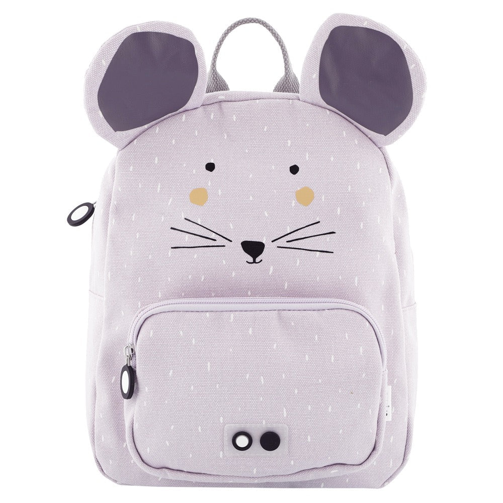 Mrs. Mouse Recycled Cotton Kids Backpack (Regular) – Lightweight, Water-Repellent & Sustainable - Tiny Tugz™