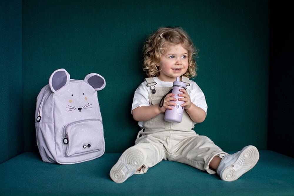Mrs. Mouse Recycled Cotton Kids Backpack (Regular) – Lightweight, Water-Repellent & Sustainable - Tiny Tugz™