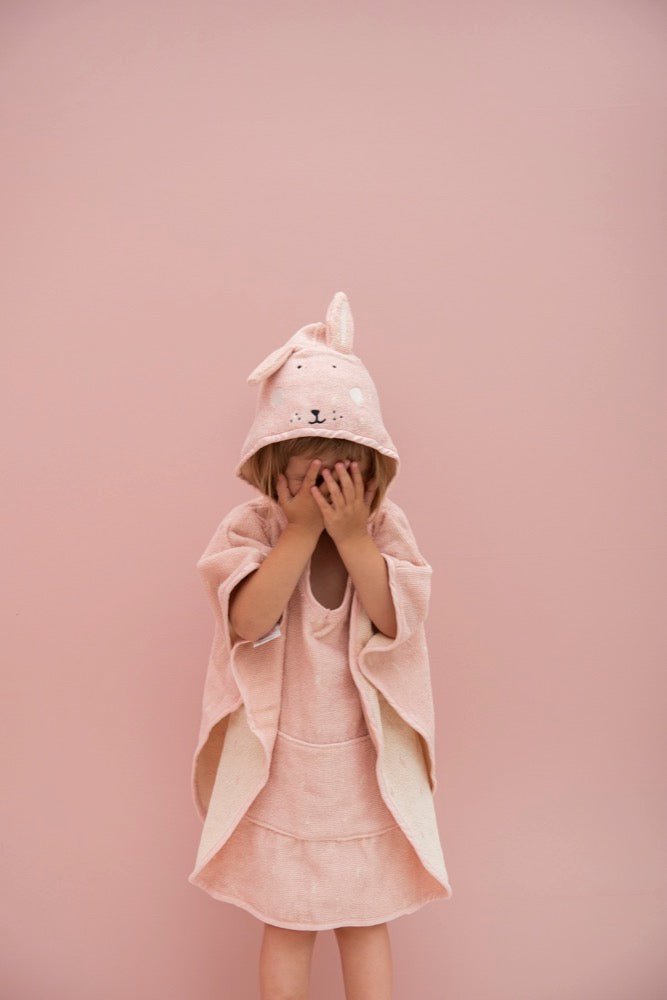 Mrs. Rabbit Organic Cotton Kids Hooded Towel Poncho – Ultra-Soft, Absorbent & Sustainable - Tiny Tugz™