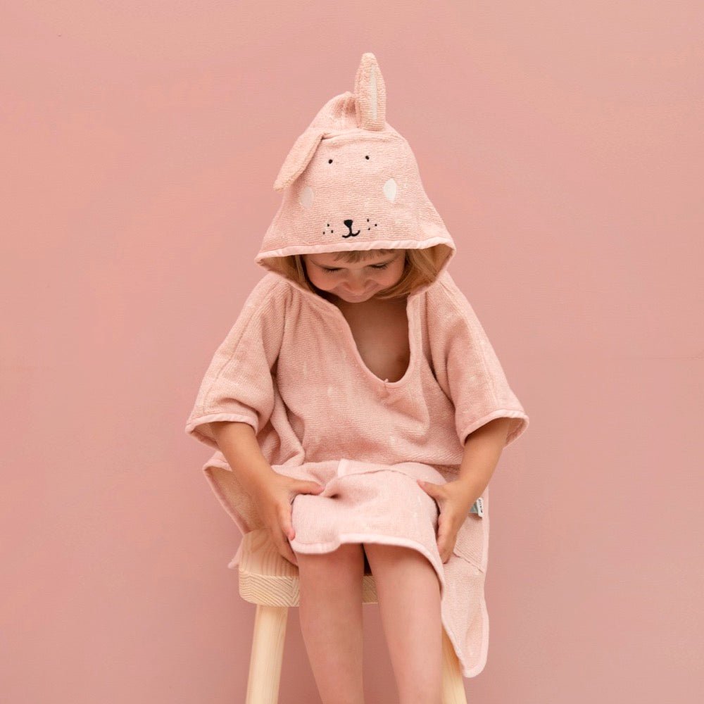 Mrs. Rabbit Organic Cotton Kids Hooded Towel Poncho – Ultra-Soft, Absorbent & Sustainable - Tiny Tugz™