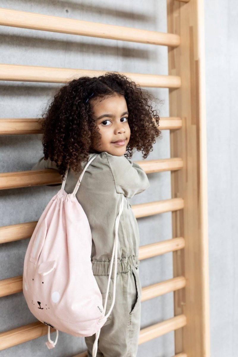 Mrs. Recycled Cotton Kids Drawstring Bag – Lightweight, Water-Repellent & Sustainable - Tiny Tugz™