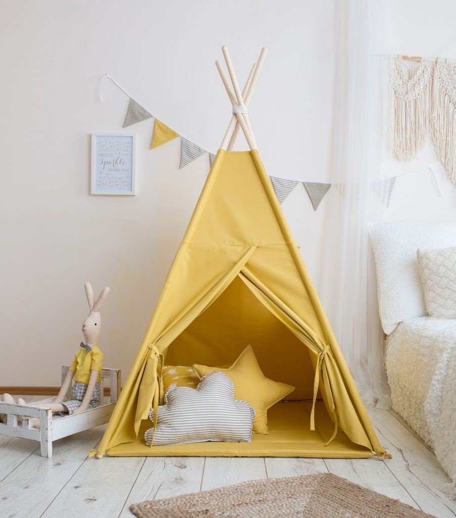Mustard Teepee Tent - Tiny Tugz™