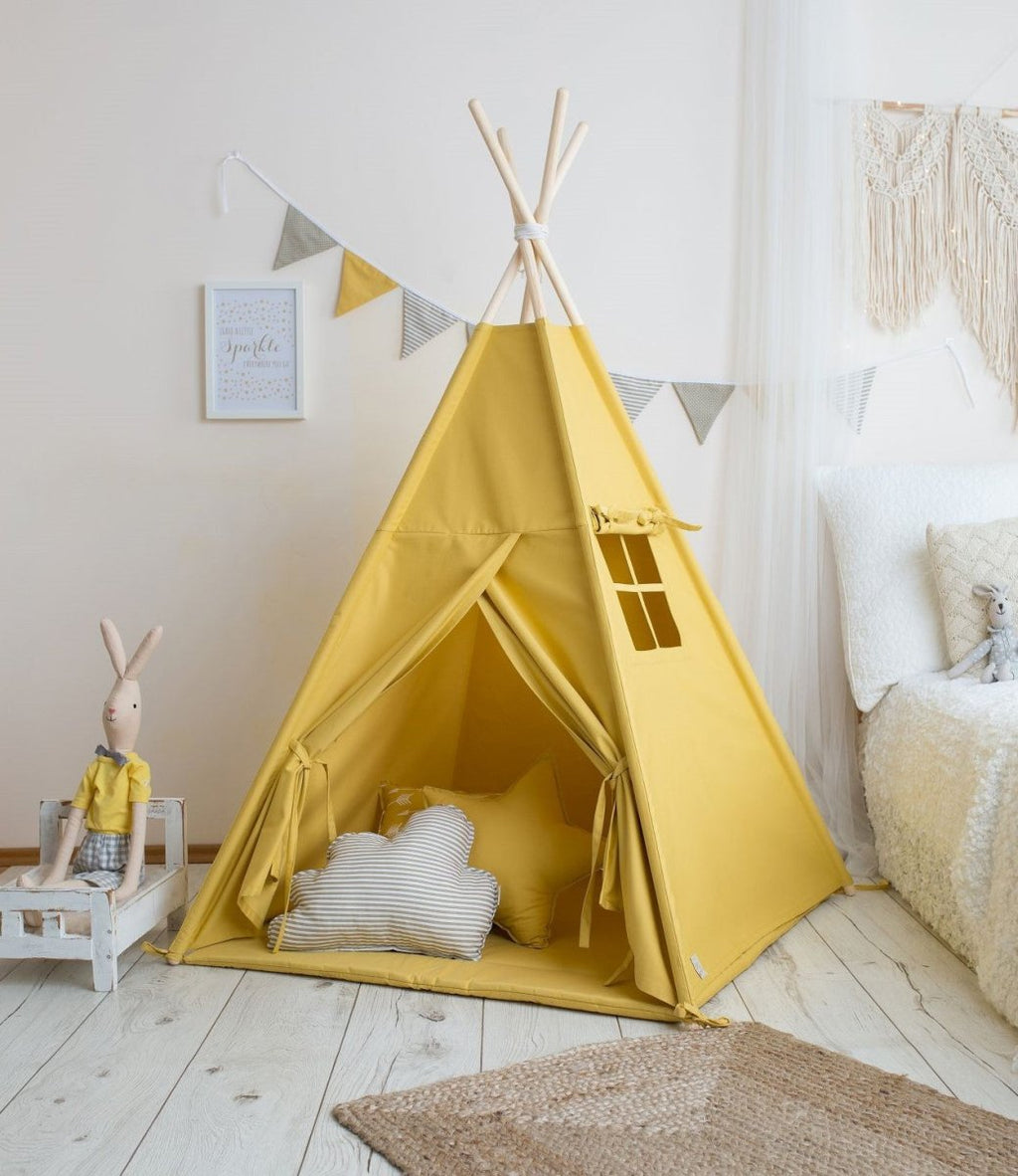 Mustard Teepee Tent - Tiny Tugz™