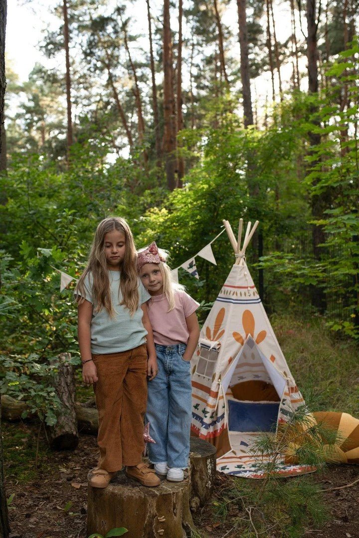 Native Cotton Teepee Tent for Kids & Toddlers (3y+) - Tiny Tugz™
