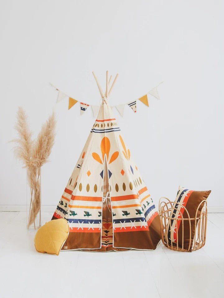 Native Cotton Teepee Tent for Kids & Toddlers (3y+) - Tiny Tugz™