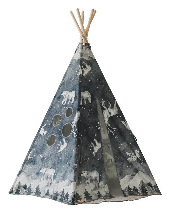 Night Sky Cotton Teepee Tent for Kids & Toddlers (3y+) - Tiny Tugz™
