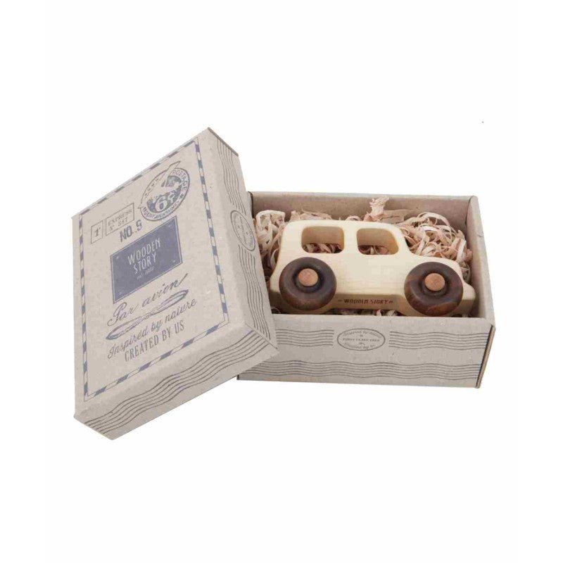 Off-Road Wooden Toy Car – Montessori Eco-Friendly Classic - Tiny Tugz™
