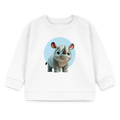 Organic Blend Baby Sweatshirt (3D Rhino Illustration) - Tiny Tugz™