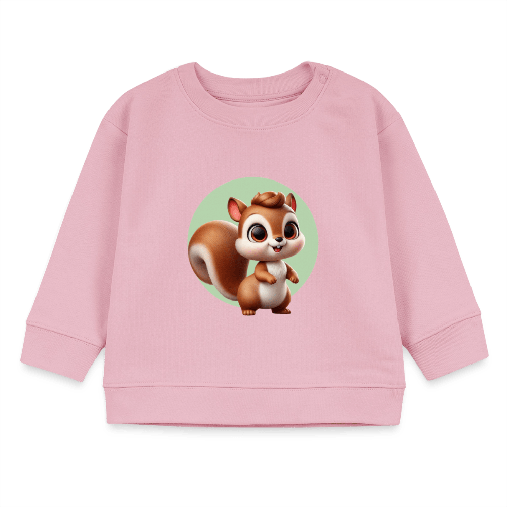 Organic Blend Baby Sweatshirt (3D Squirrel Illustration) - Tiny Tugz™