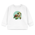 Organic Blend Baby Sweatshirt (3D Turtle Illustration) - Tiny Tugz™