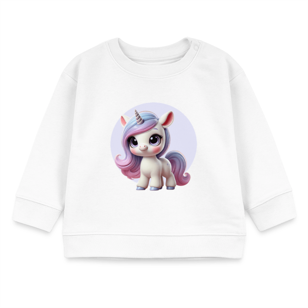 Organic Blend Baby Sweatshirt (3D Unicorn Illustration) - Tiny Tugz™